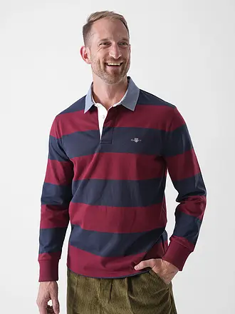 GANT | Polo de rugby | dunkelrot